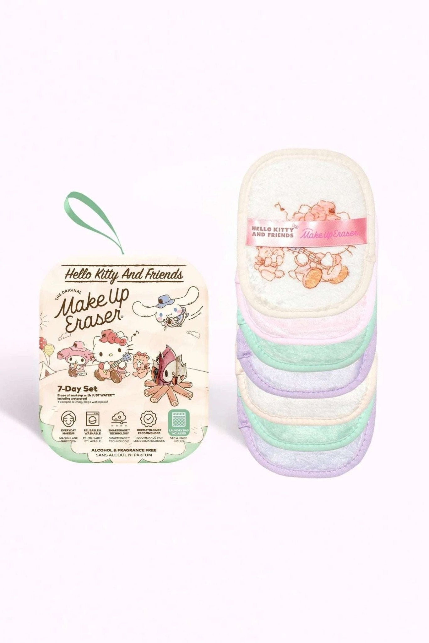 Shop Makeup Eraser Makeup Eraser Hello Kitty & Friends Camping 7 - Day Set © Sanrio Beauty Product for women – premium loungewear and festival fashion at Spoiled Brat