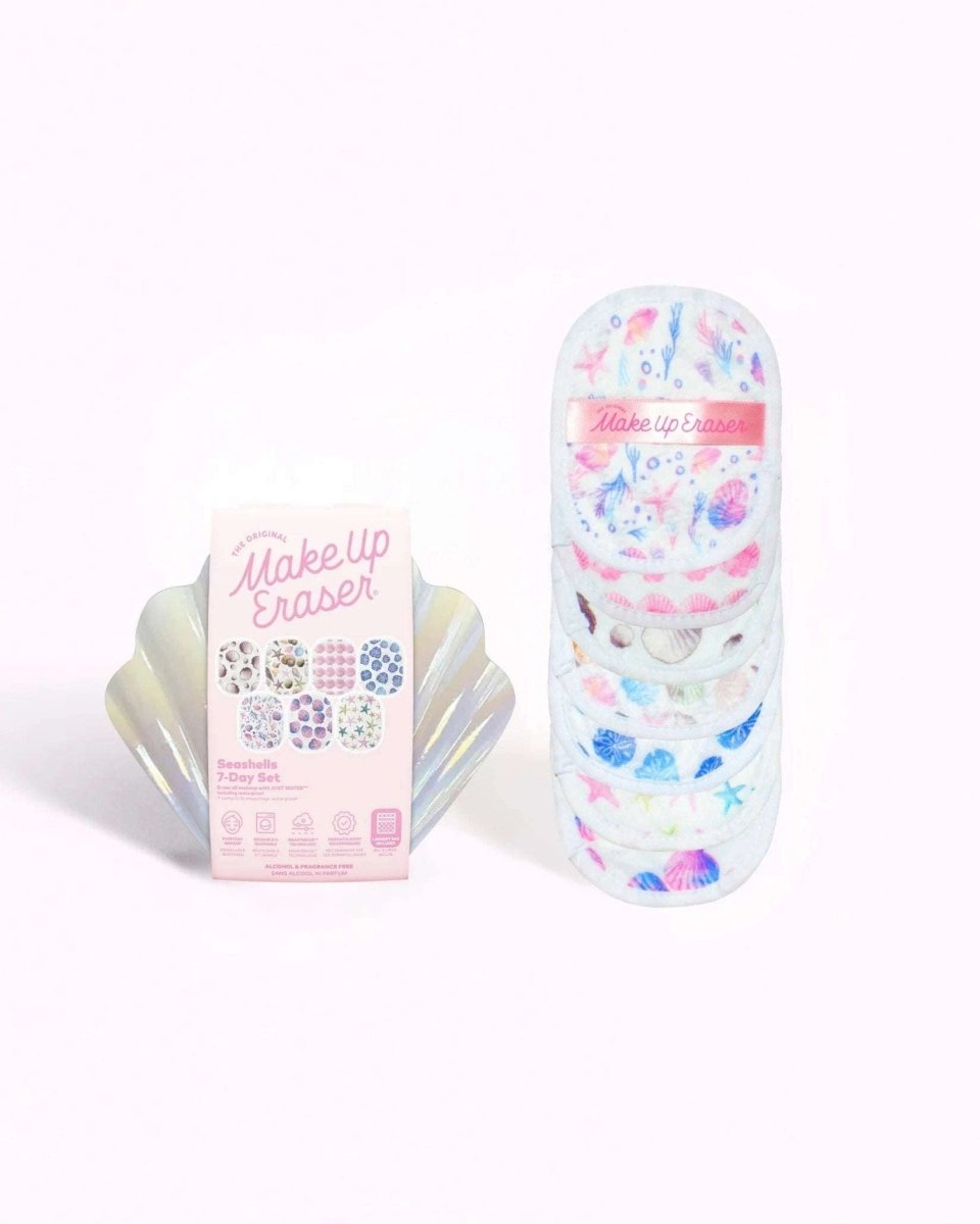Shop Makeup Eraser Makeup Eraser Seashells 7 - Day Set Beauty Product for women – premium loungewear and festival fashion at Spoiled Brat