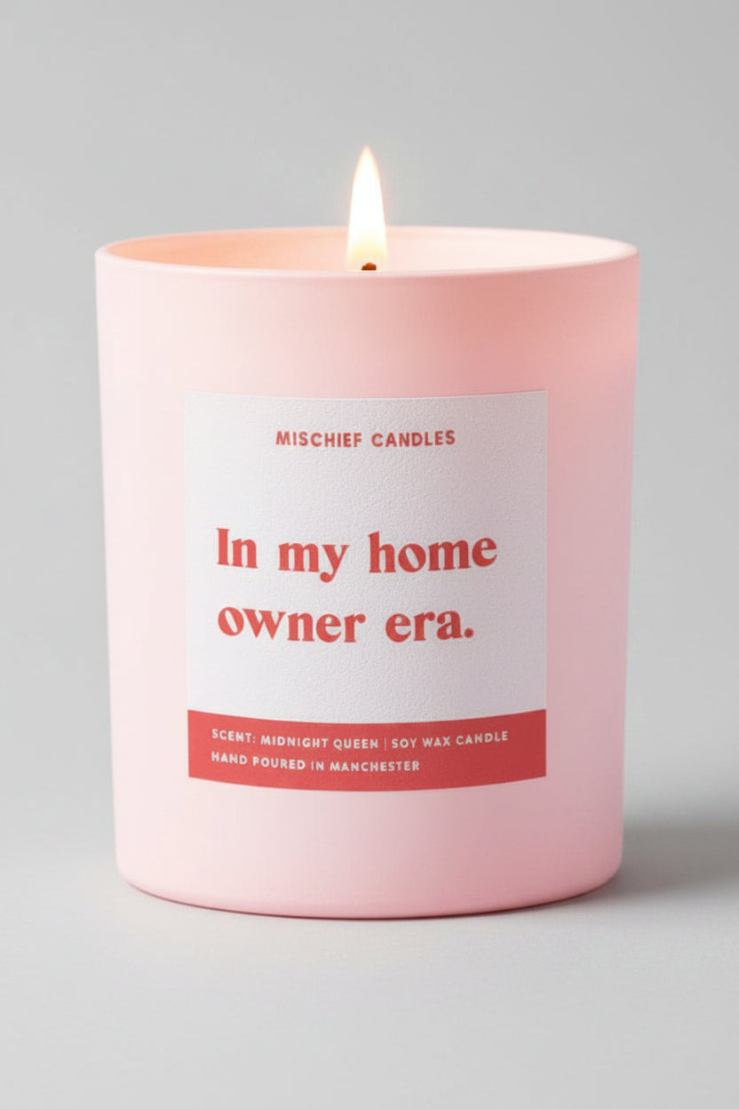Shop Mischief Candles Mischief Candles New Home Gift Funny New Home Gift Candle Home Owner Era Candles for women – premium loungewear and festival fashion at Spoiled Brat