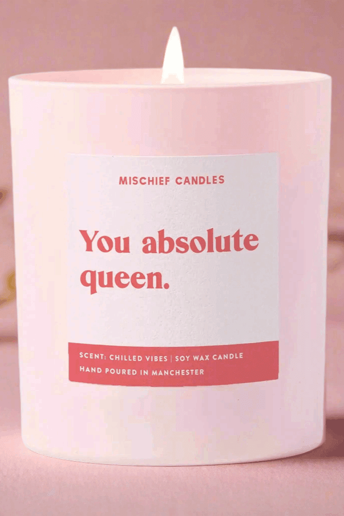 Shop Mischief Candles Mischief Candles You Queen Candle Candles for women – premium loungewear and festival fashion at Spoiled Brat