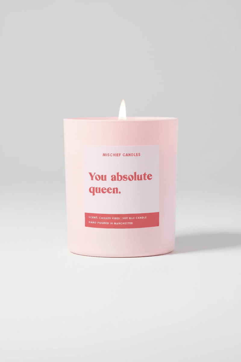 Shop Mischief Candles Mischief Candles You Queen Candle Candles for women – premium loungewear and festival fashion at Spoiled Brat