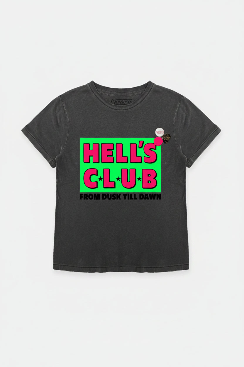 Shop Newtone Newtone Hells Club Starlight Dawn T-shirt T-Shirt for women – premium loungewear and festival fashion at Spoiled Brat