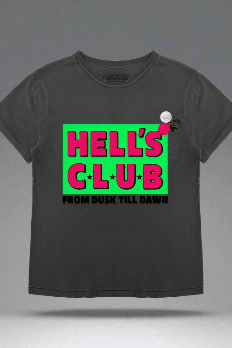 Shop Newtone Newtone Hells Club Starlight Dawn T-shirt T-Shirt for women – premium loungewear and festival fashion at Spoiled Brat