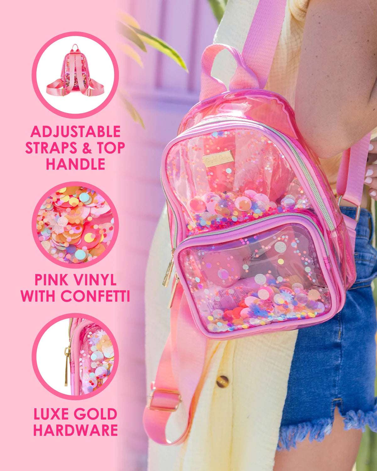 Packed Party Bring On The Fun Mini Confetti Backpack - Spoiled Brat