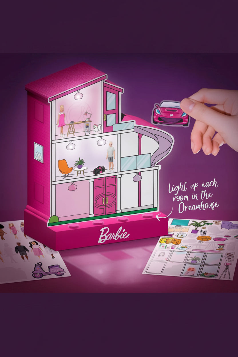 Shop Paladone Barbie Dreamhouse Light with Stickers Night Lamp for women – premium loungewear and festival fashion at Spoiled Brat