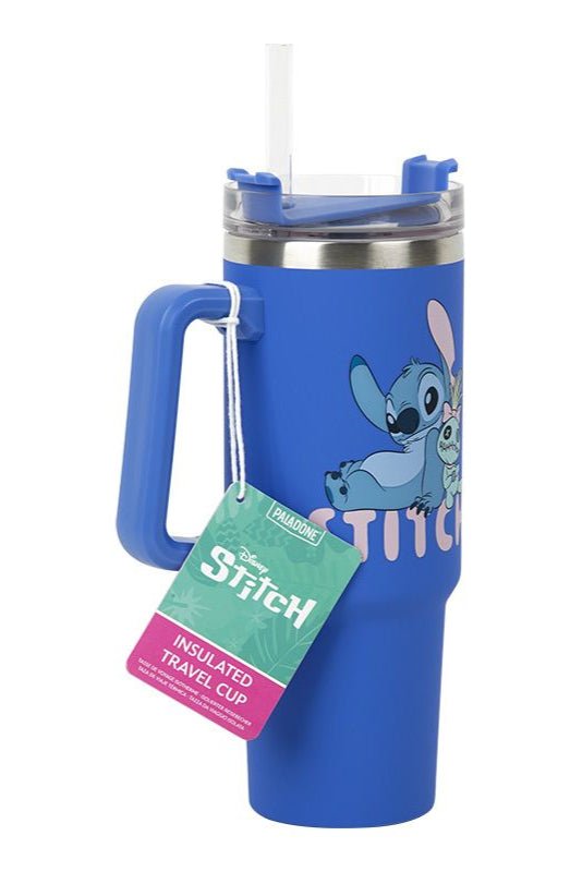 Shop Paladone Disney Stitch 1200ml Insulated Cup and Straw Travel Mug for women – premium loungewear and festival fashion at Spoiled Brat