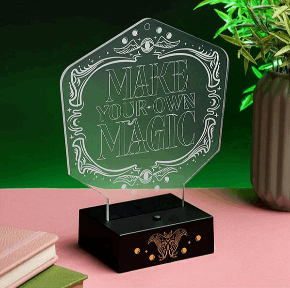 Shop Paladone Wicked Acrylic Light Night Lamp for women – premium loungewear and festival fashion at Spoiled Brat