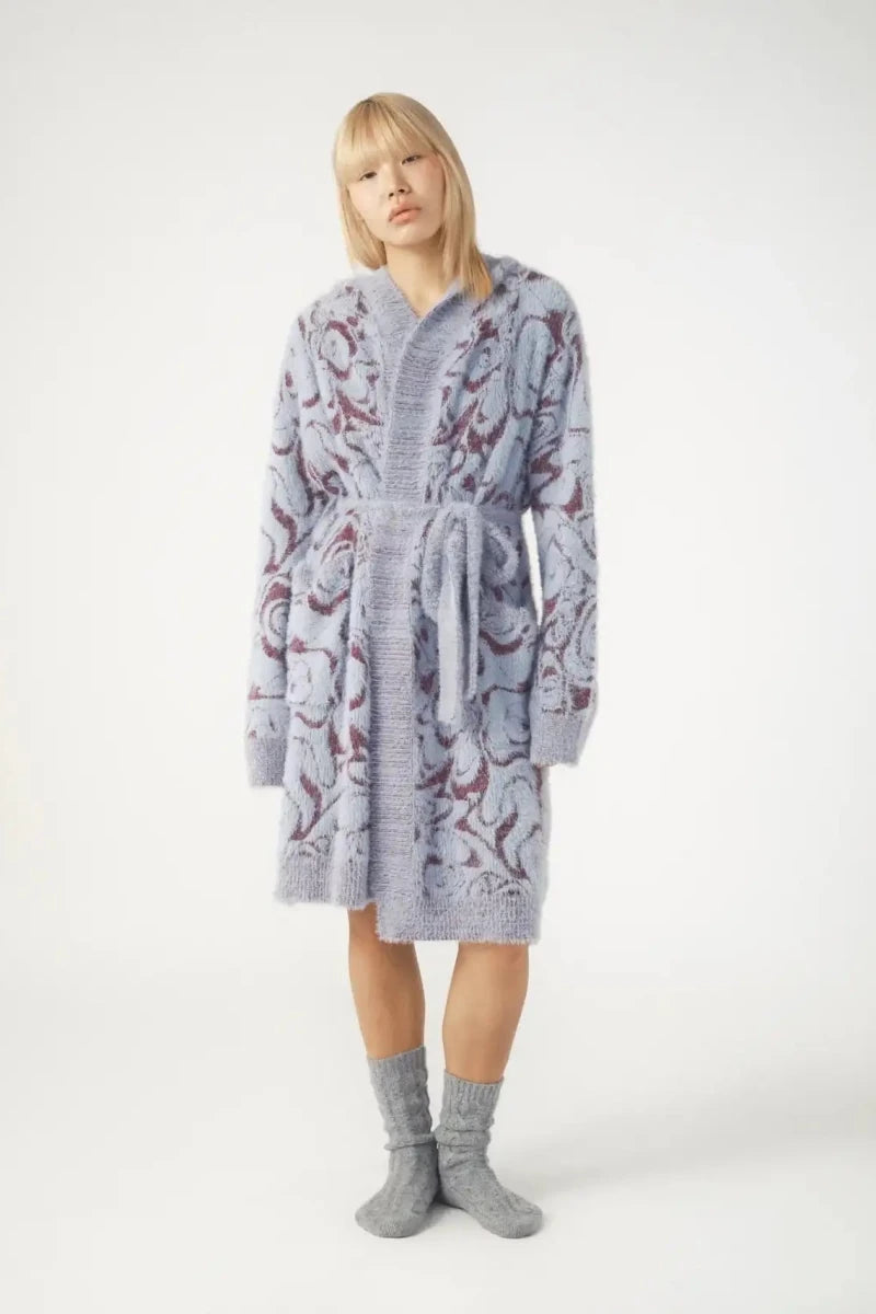Shop Pixie and Peach Pixie & Peach Hope Jacquard Knitted Robe Bath Robe for women – premium loungewear and festival fashion at Spoiled Brat