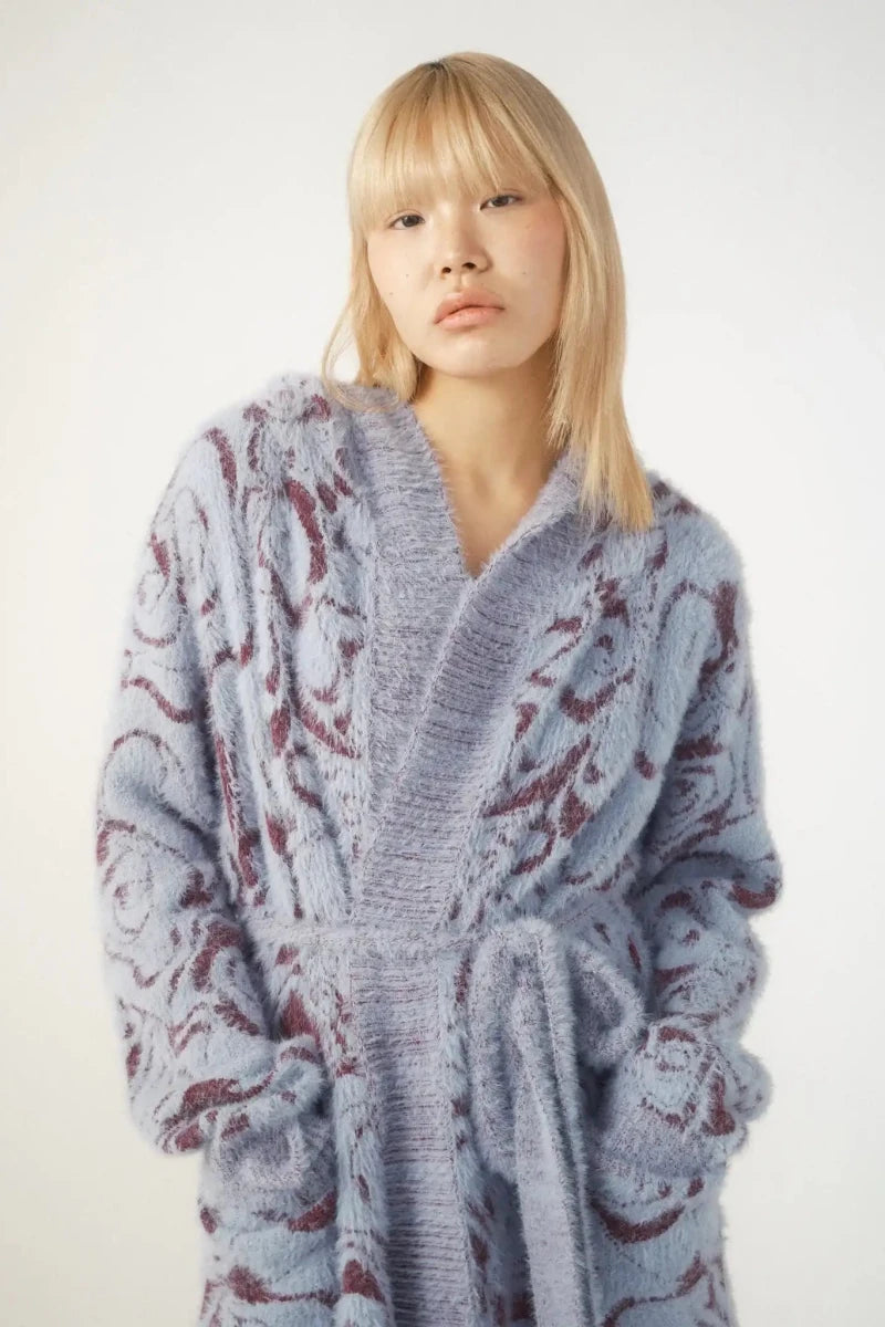 Shop Pixie and Peach Pixie & Peach Hope Jacquard Knitted Robe Bath Robe for women – premium loungewear and festival fashion at Spoiled Brat