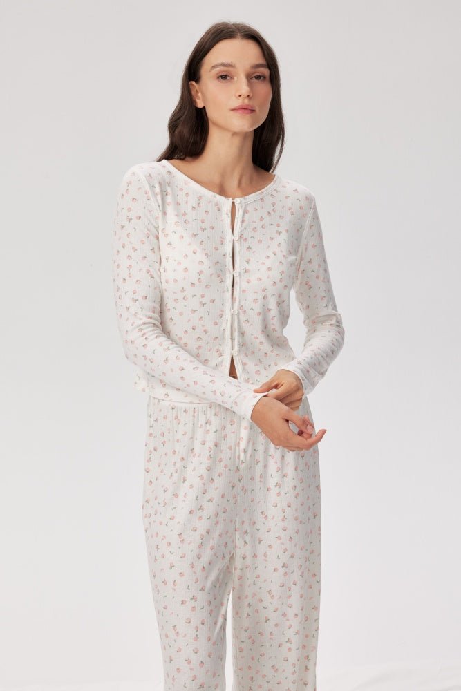 Shop Pixie and Peach Pixie & Peach Peachy Floral Cardigan Cardigan for women – premium loungewear and festival fashion at Spoiled Brat