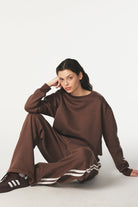 Shop Pixie and Peach Pixie & Peach Pixie Lace Sweatshirt Sweater for women – premium loungewear and festival fashion at Spoiled Brat