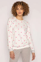 Shop PJ Salvage PJ Salvage Bright Stars & Brave Hearts PJ Top Sweater for women – premium loungewear and festival fashion at Spoiled Brat