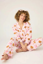 Shop PJ Salvage PJ Salvage Brunch Club Breakfast 3 - Piece Flannel PJ Set Pyjamas for women – premium loungewear and festival fashion at Spoiled Brat