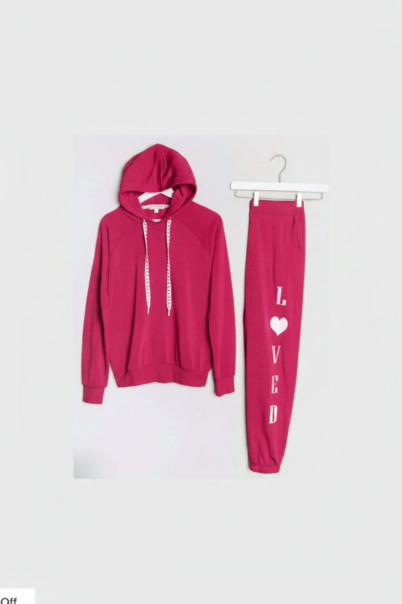 Shop PJ Salvage PJ Salvage Feeling Loved Sweatpants Jogger Bottoms for women – premium loungewear and festival fashion at Spoiled Brat