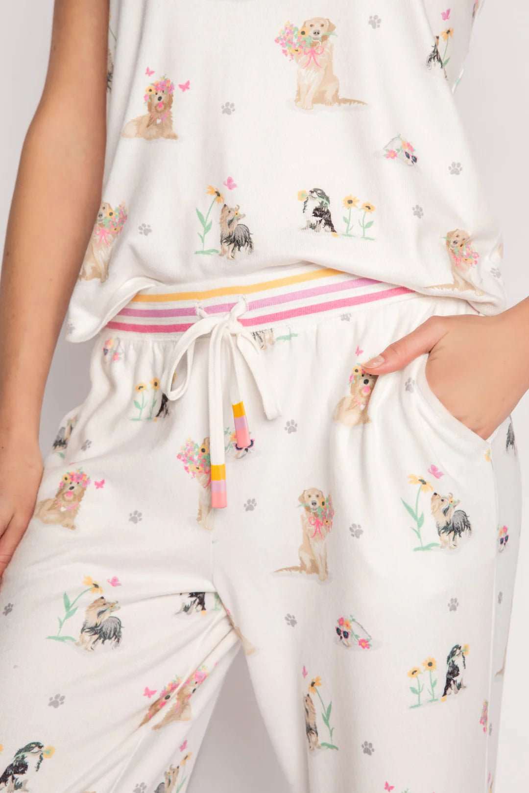 Shop PJ Salvage PJ Salvage Garden Party Lounge Pyjama Set Pyjamas for women – premium loungewear and festival fashion at Spoiled Brat