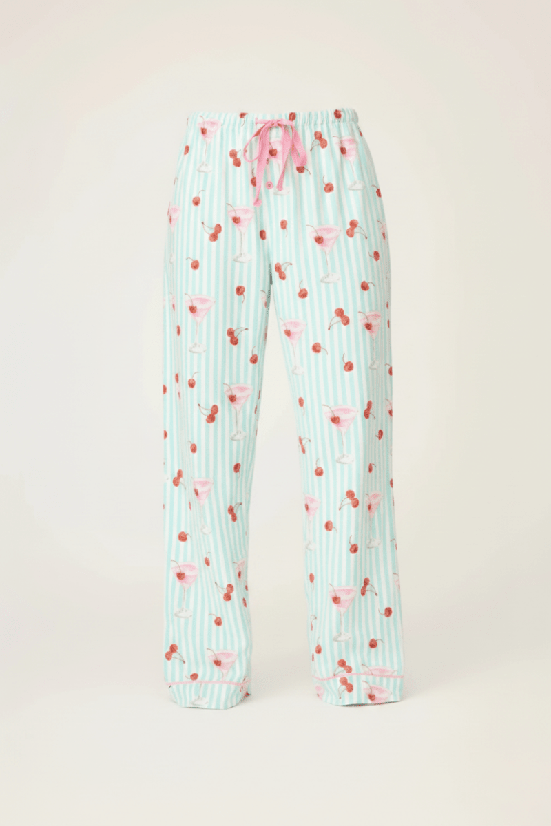 Shop PJ Salvage PJ Salvage Ma Cherie Cherry Print Flannel PJ Pants Pyjamas for women – premium loungewear and festival fashion at Spoiled Brat