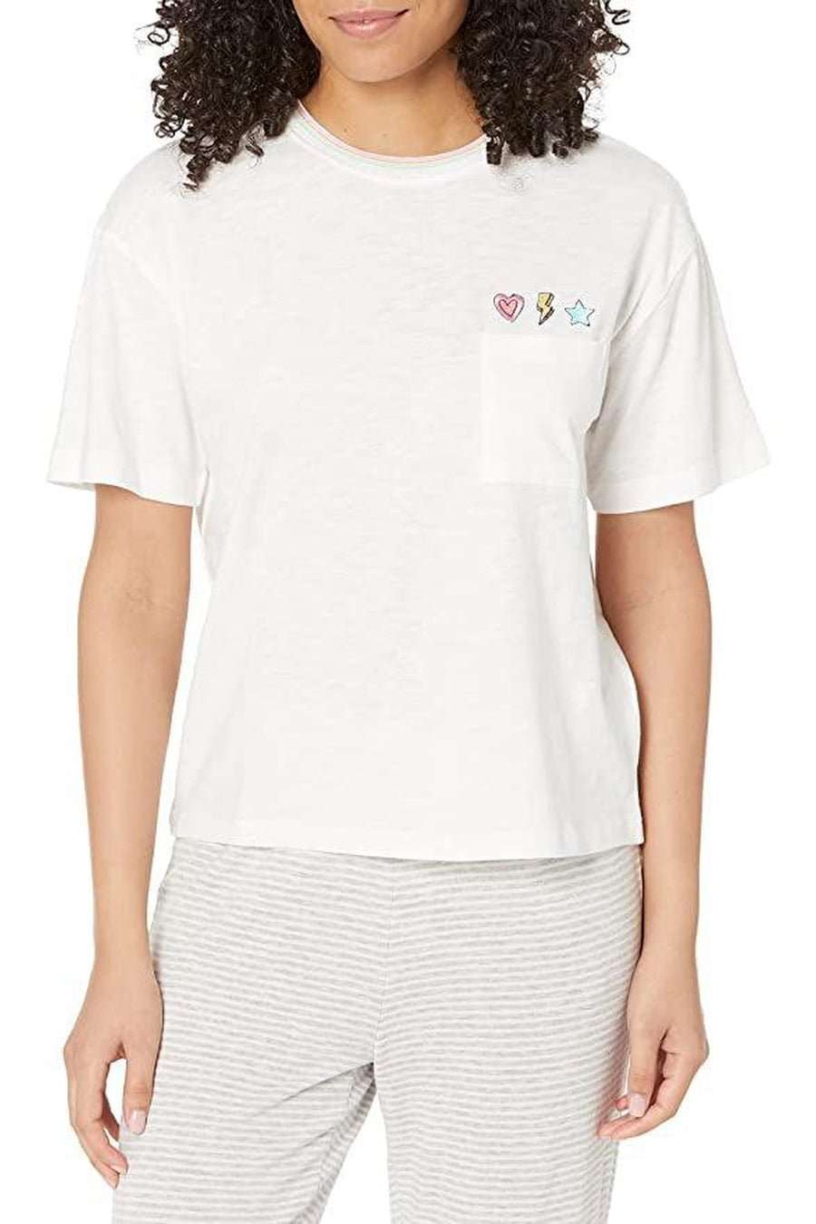 PJ Salvage One Love Embroidered T-Shirt T-Shirt by PJ Salvage as seen on celebrities
