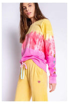 PJ Salvage One Love Ombre Tie Dye Crew Neck Long Sleeve Sweater - Spoiled Brat