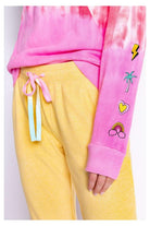 PJ Salvage One Love Ombre Tie Dye Crew Neck Long Sleeve Sweater Sweater by PJ Salvage as seen on celebrities