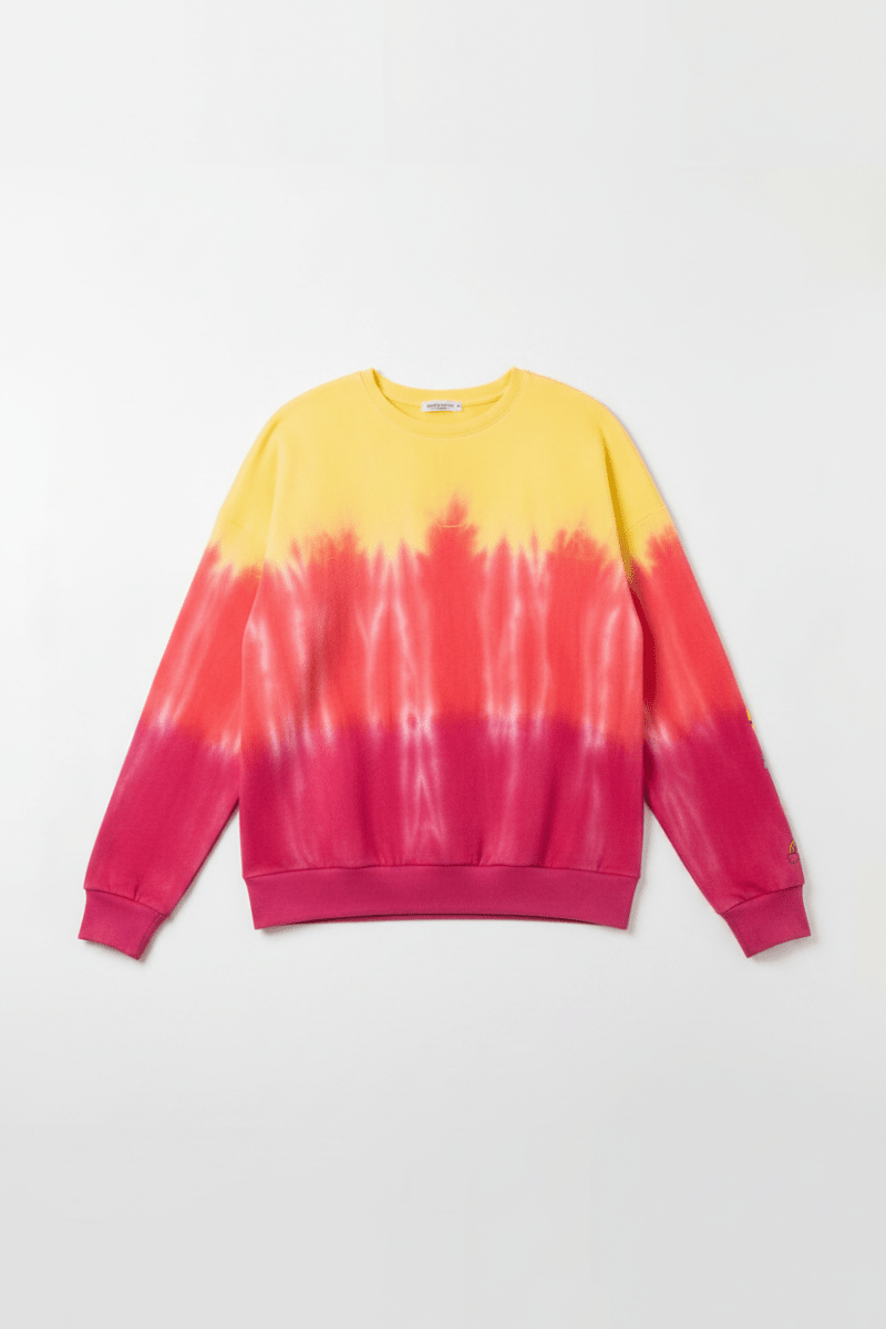 Shop PJ Salvage PJ Salvage One Love Ombre Tie Dye Crew Neck Long Sleeve Sweater Sweater for women – premium loungewear and festival fashion at Spoiled Brat