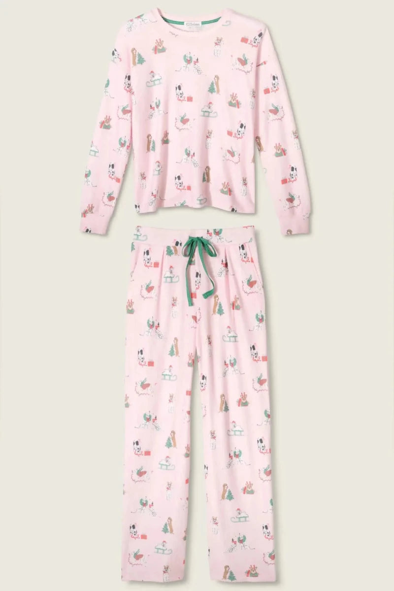 Shop PJ Salvage PJ Salvage Peace & Pawlidays Dog Print PJ Top Pyjamas for women – premium loungewear and festival fashion at Spoiled Brat