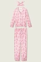 PJ Salvage Sweeter Than Sugar 3 - Piece Candy Cane Print Flannel PJ Set as seen on Paris Hilton - Spoiled Brat