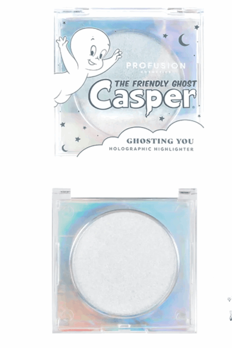 Shop Profusion Cosmetics Profusion Cosmetics Casper the Friendly Ghost Holographic Highlighter Makeup Brushes for women – premium loungewear and festival fashion at Spoiled Brat
