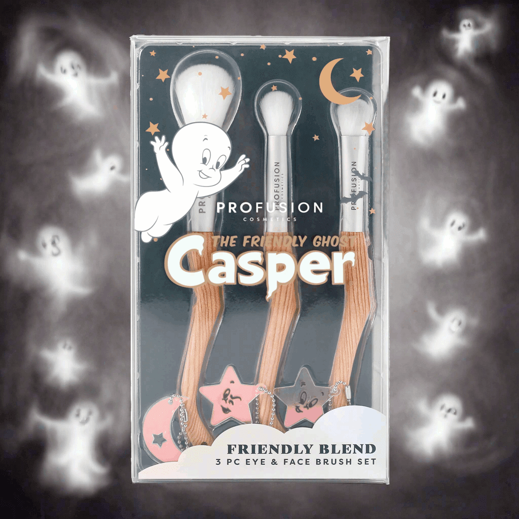 Profusion Cosmetics Casper the Friendly Ghost Makeup Brushes by Profusion Cosmetics – Makeup Brushes – Multi | Spoiled Brat UK