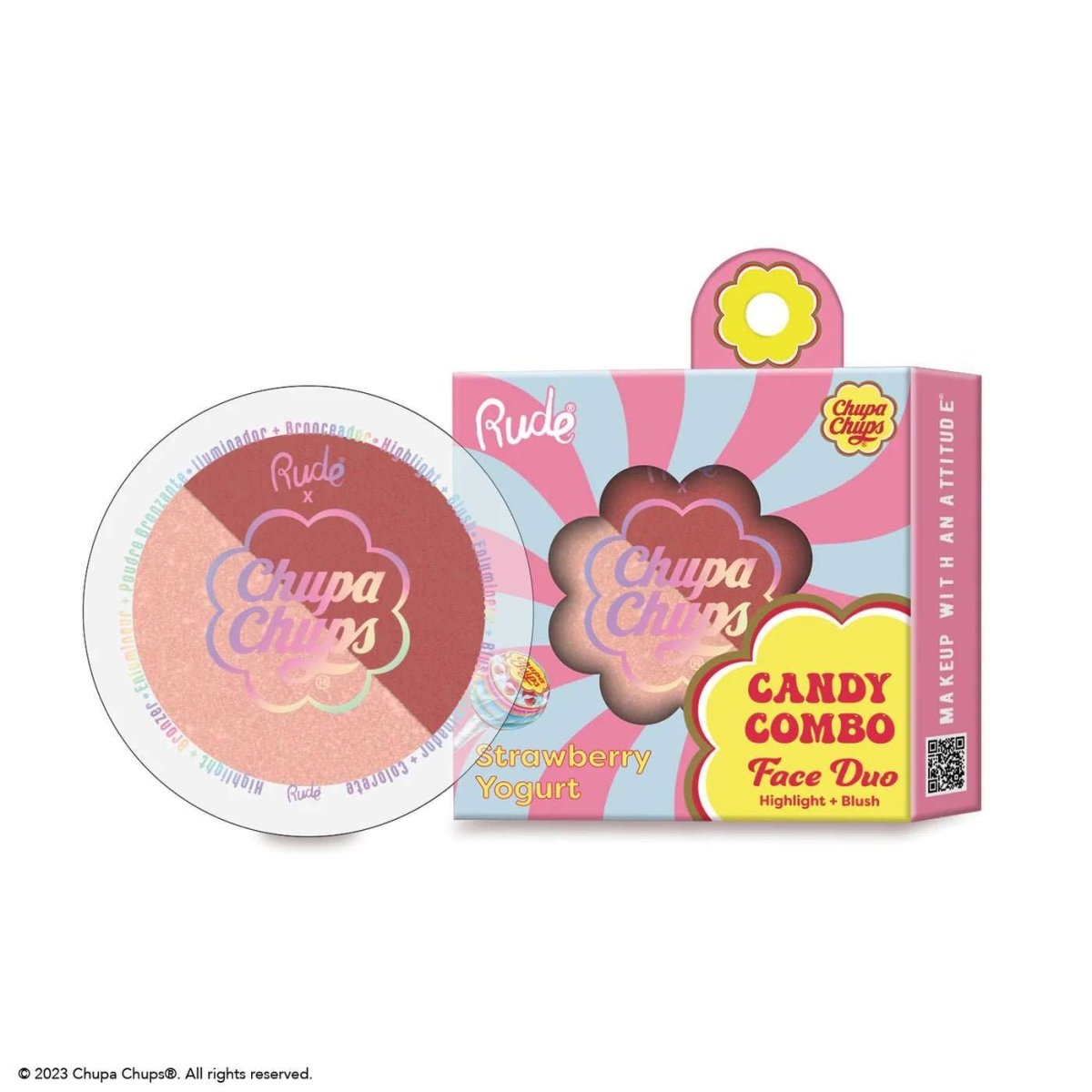 Shop Rude Cosmetics Rude Cosmetics Chupa Chups Candy Combo Face Duo Beauty Product for women – premium loungewear and festival fashion at Spoiled Brat