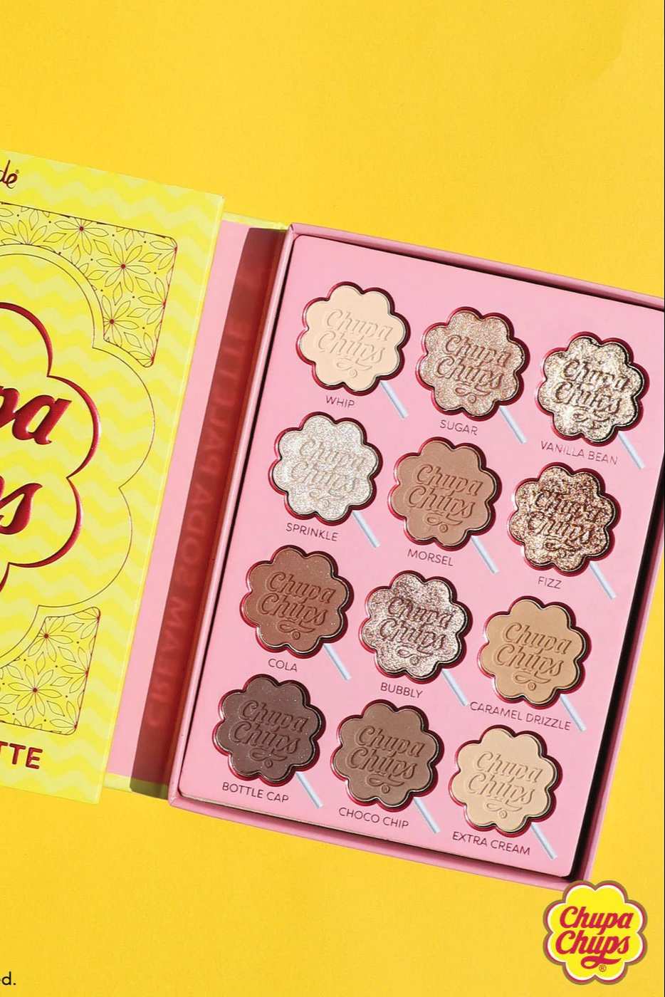 Rude Cosmetics Chupa Chups Cream Soda 12 Colour Palette by Rude Cosmetics – Eyeshadow – Multi | Spoiled Brat UK