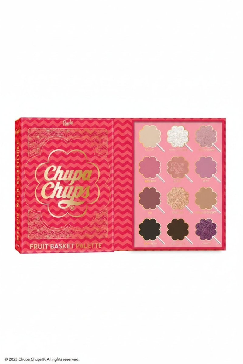 Shop Rude Cosmetics Rude Cosmetics Chupa Chups Fruit Basket 12 Colour Palette Eyeshadow for women – premium loungewear and festival fashion at Spoiled Brat