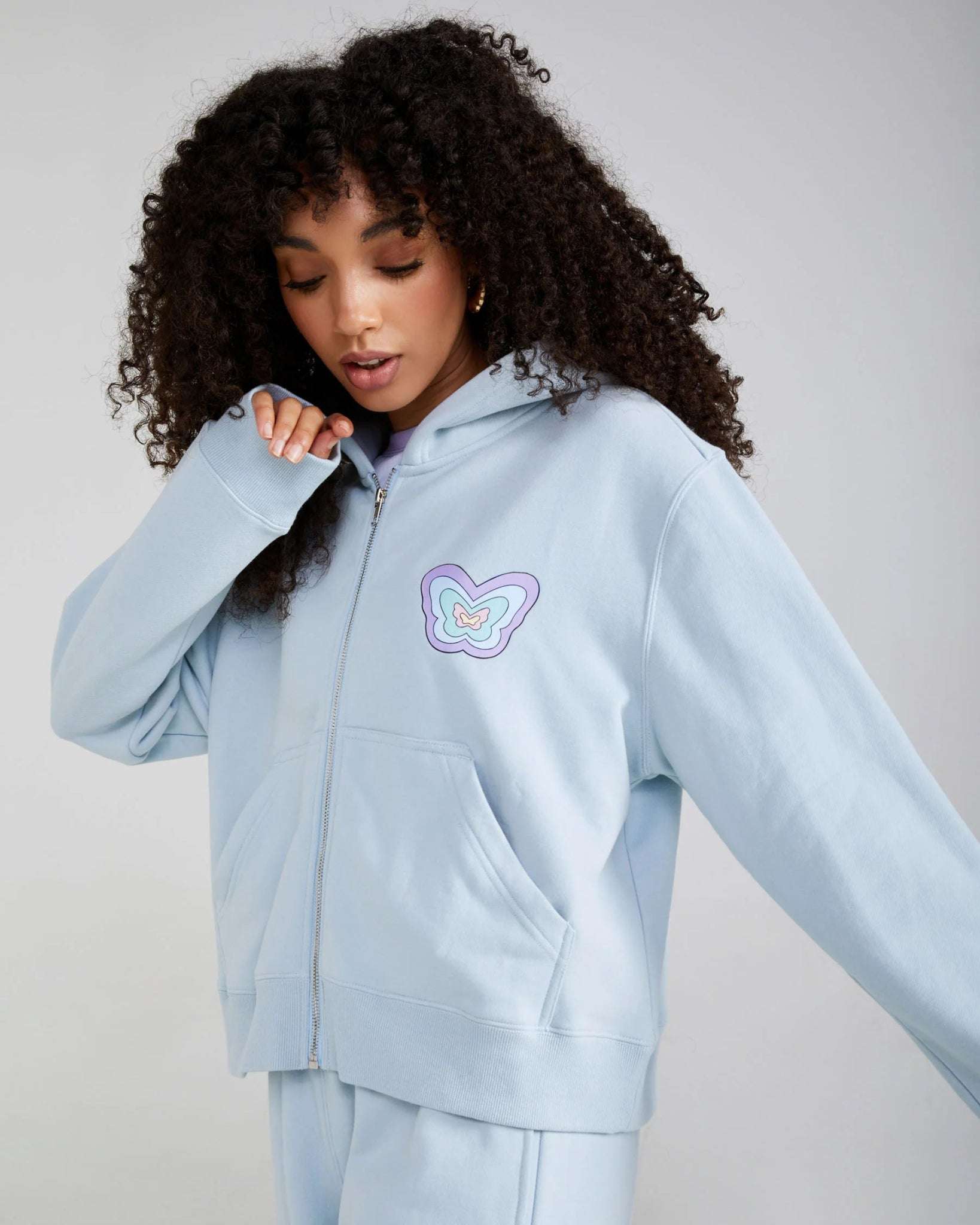 Shop Samii Ryan Samii Ryan Baby Zip Up Hoodie Hoodie for women – premium loungewear and festival fashion at Spoiled Brat