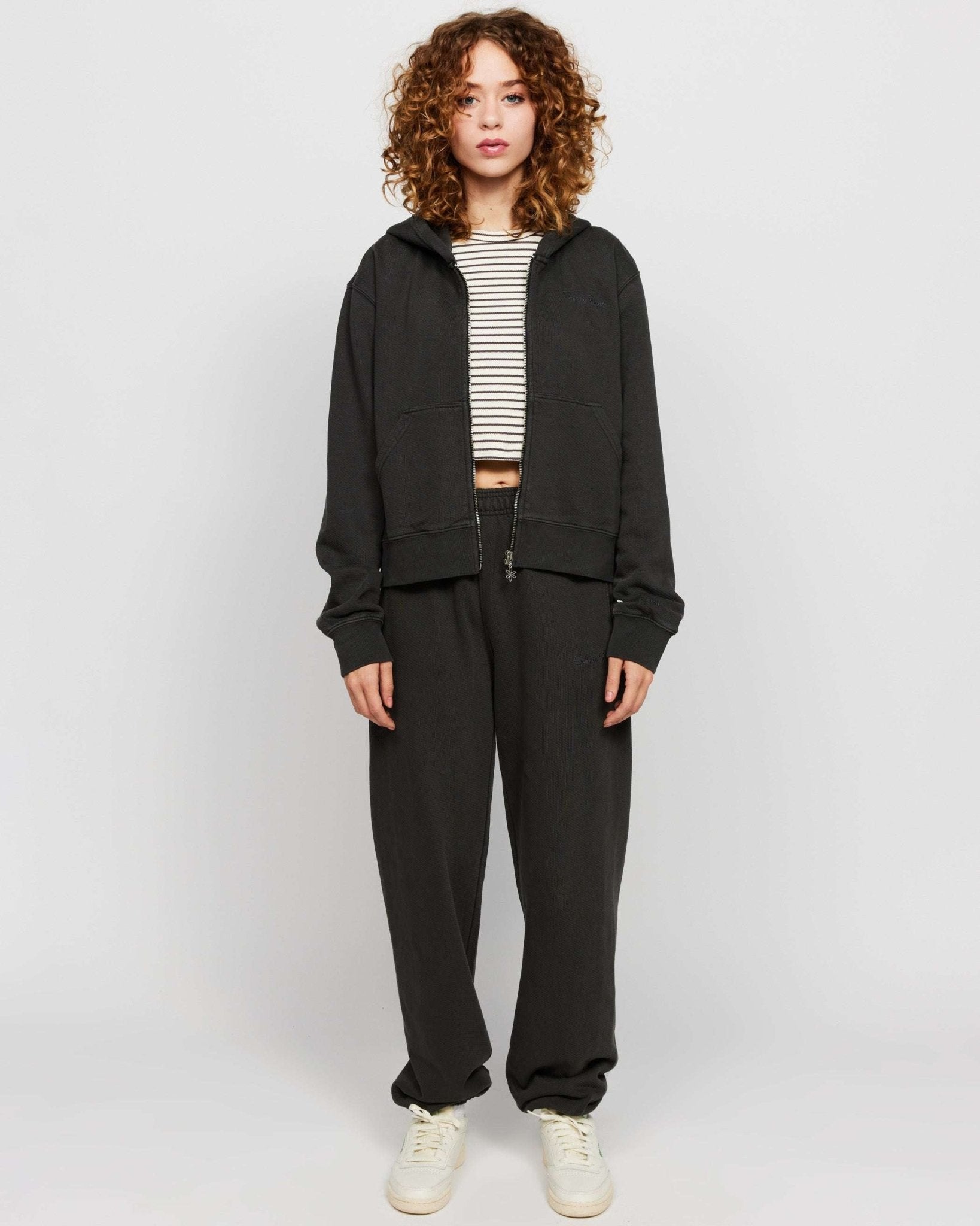 Shop Samii Ryan Samii Ryan Black Stone Wash Sweatpants Jogger Bottoms for women – premium loungewear and festival fashion at Spoiled Brat