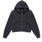 Shop Samii Ryan Samii Ryan Black Stone Wash Zip - Up Hoodie Hooded Sweatshirt for women – premium loungewear and festival fashion at Spoiled Brat