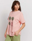Shop Samii Ryan Samii Ryan Smiley® Good Day Oversized Tee T-Shirts for women – premium loungewear and festival fashion at Spoiled Brat