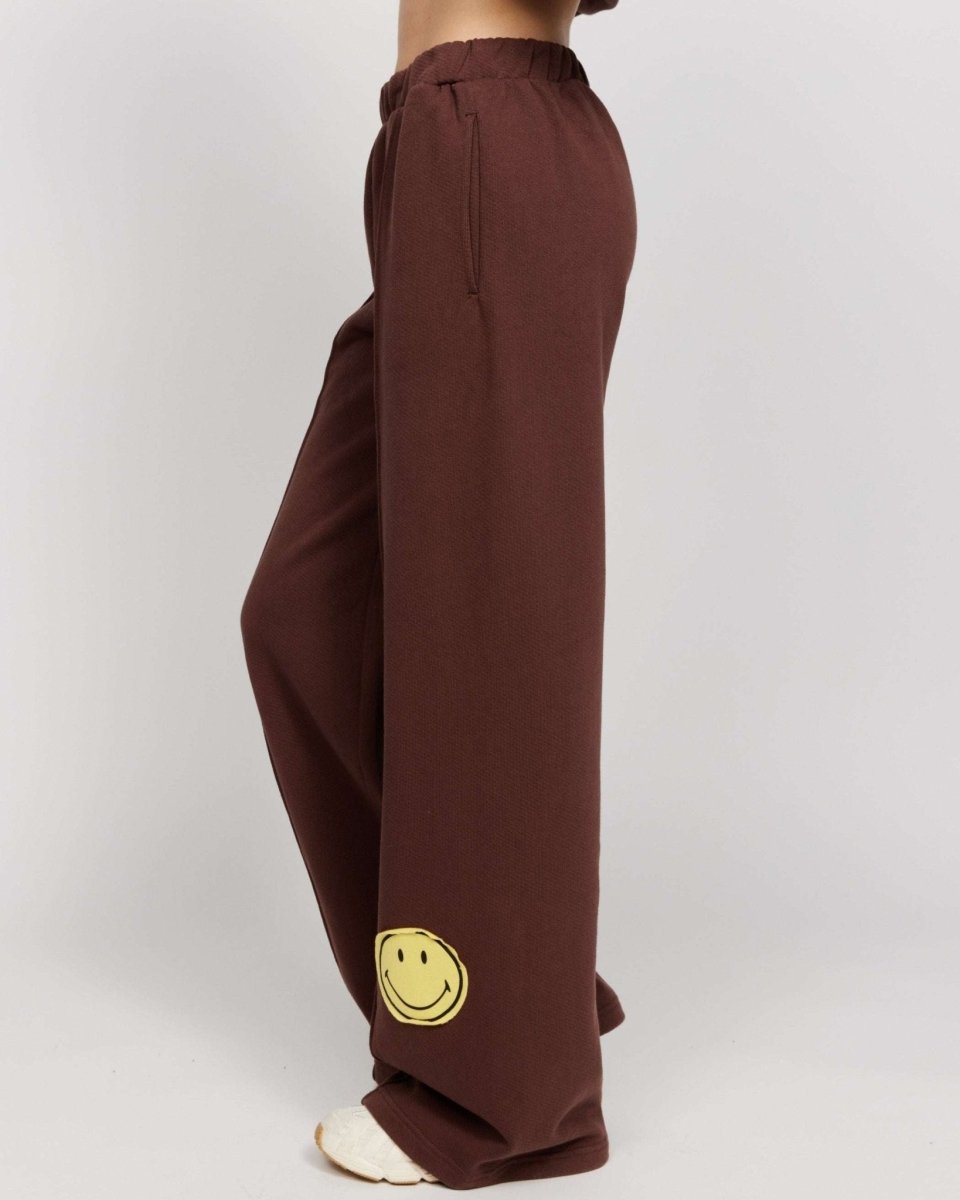 Shop Samii Ryan Samii Ryan Smiley® Straight Leg Jogger Pants Jogger Bottoms for women – premium loungewear and festival fashion at Spoiled Brat