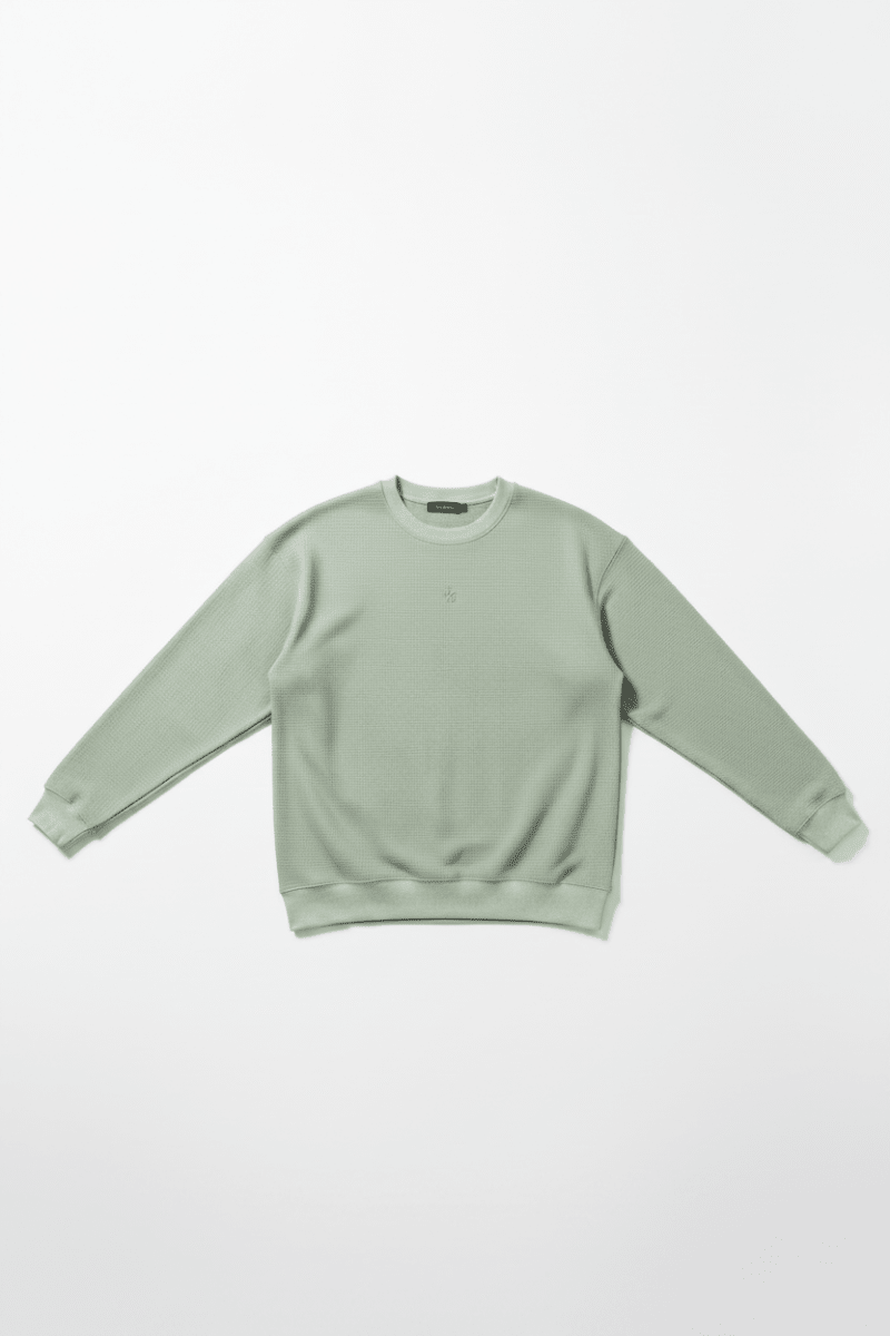 Shop Samii Ryan Samii Ryan Smiley® Thermal Crewneck Sweatshirt for women – premium loungewear and festival fashion at Spoiled Brat