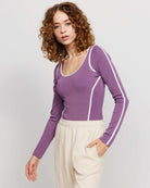 Shop Samii Ryan Samii Ryan The Royals Ribbed Bodysuit Bodysuit for women – premium loungewear and festival fashion at Spoiled Brat