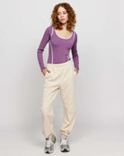 Shop Samii Ryan Samii Ryan The Royals Ribbed Bodysuit Bodysuit for women – premium loungewear and festival fashion at Spoiled Brat