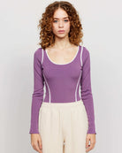 Shop Samii Ryan Samii Ryan The Royals Ribbed Bodysuit Bodysuit for women – premium loungewear and festival fashion at Spoiled Brat