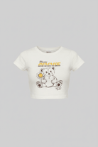 Shop Samii Ryan Samii Ryan x Smiley® Gimme Space Baby Tee T-Shirt for women – premium loungewear and festival fashion at Spoiled Brat