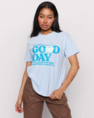 Shop Samii Ryan Samii Ryan x Smiley® Good Day Boxy Tee T-Shirt for women – premium loungewear and festival fashion at Spoiled Brat
