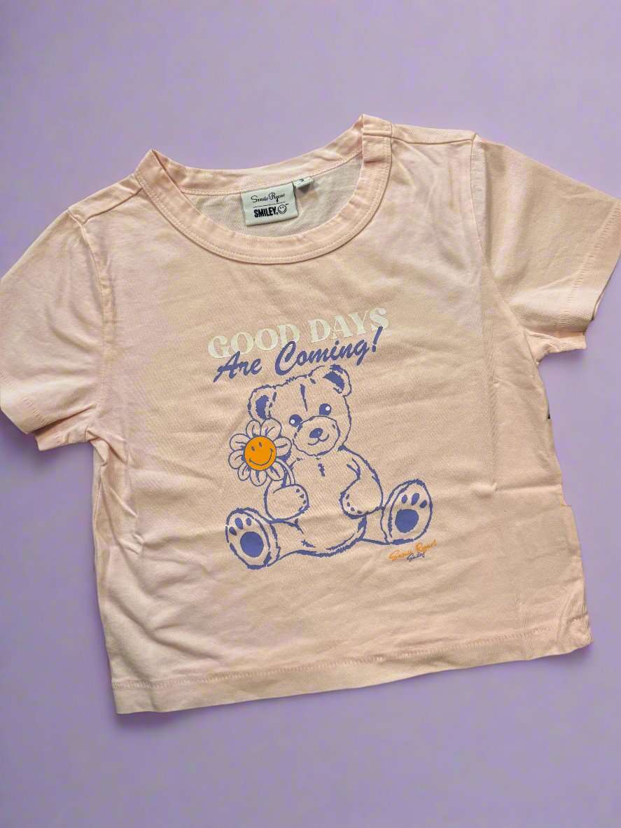 Shop Samii Ryan Samii Ryan x Smileyworld® Good Days Baby Tee T-Shirt for women – premium loungewear and festival fashion at Spoiled Brat