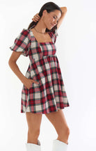 Show Me Your Mumu Smitten Tartan Babydoll Dress Party Dress by Show Me Your Mumu as seen on celebrities
