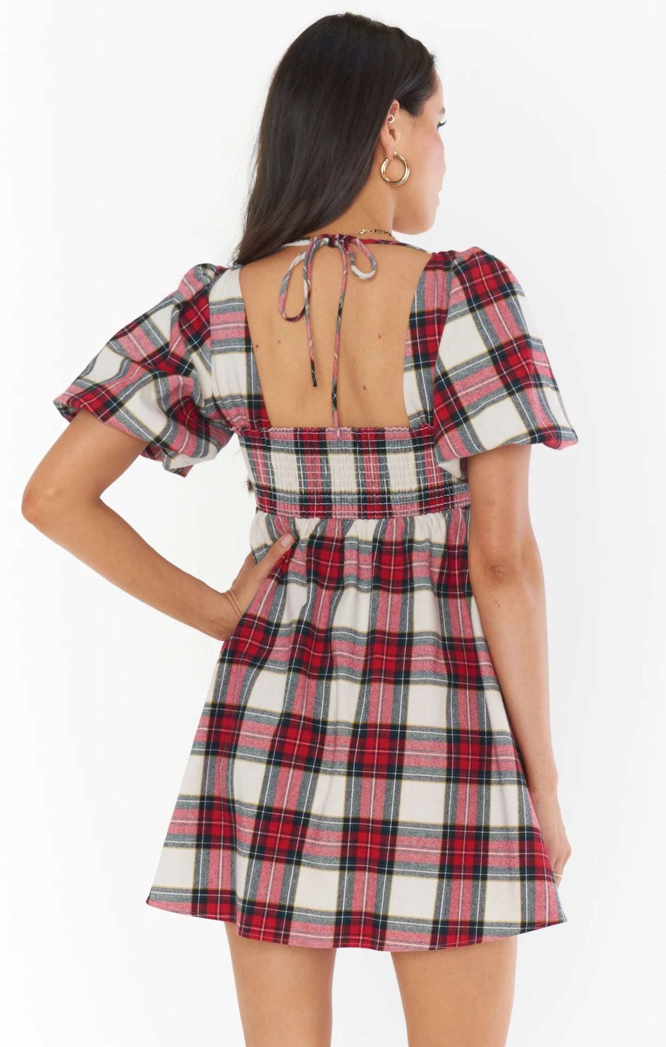 Show Me Your Mumu Smitten Tartan Babydoll Dress Party Dress by Show Me Your Mumu as seen on celebrities