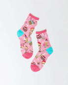 Shop Sock Candy Sock Candy Retro Sweets Sheer Crew Sock Socks for women – premium loungewear and festival fashion at Spoiled Brat