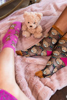 Shop Sock Candy Sock Candy Teddy Bear Fuzzy Crew Sock Socks for women – premium loungewear and festival fashion at Spoiled Brat