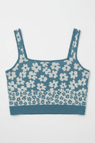 Shop Spiritual Gangster Spiritual Gangster Amara Jacquard Longline Sports Bra as seen on Whitney Port Cropped Top for women – premium loungewear and festival fashion at Spoiled Brat