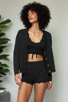 Spiritual Gangster Hudson Pointelle Cardigan - Spoiled Brat