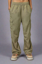 Shop Spiritual Gangster Spiritual Gangster Journey Cargo Pants in Dark Matcha Cargo Pants for women – premium loungewear and festival fashion at Spoiled Brat